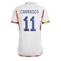 Belgia Yannick Carrasco #11 Fotballklær Bortedrakt VM 2022 Kortermet